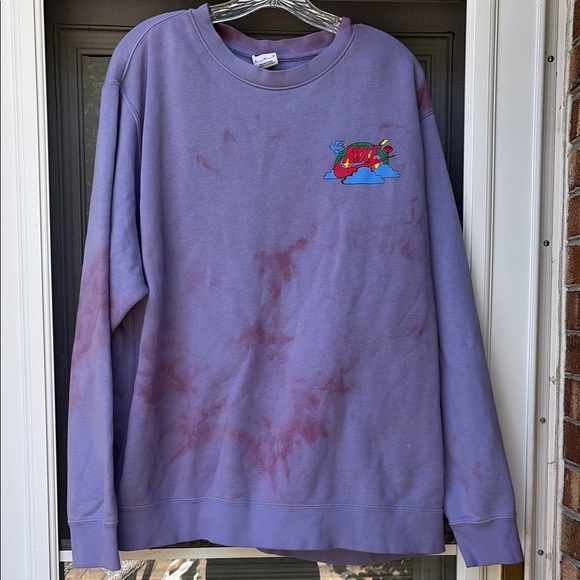 Nike Other - MEN'S CREWNECK SWEATSHIRT SPORTSWEAR SWOOSH SPIRIT FLEECE CREWNECK LIGHT THISTLE